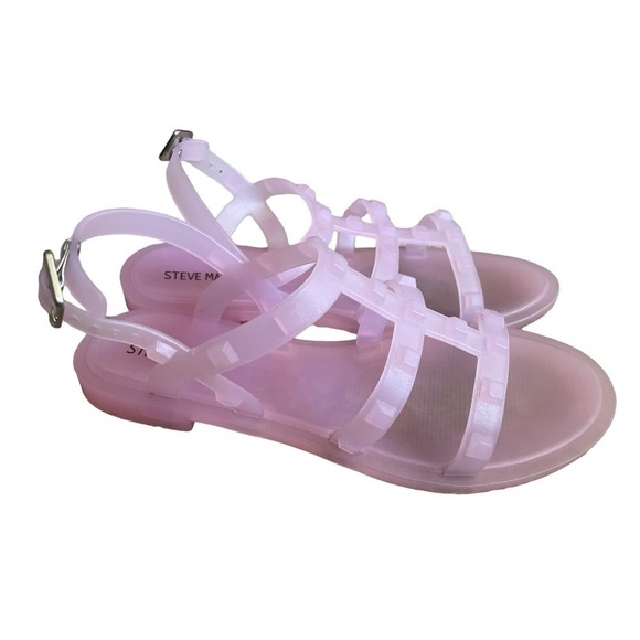 Steve Madden Girls Pink Jellies Sandals Size 2 - Picture 4 of 5